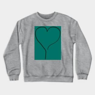 My Green Heart on the right line  - Oneliner Crewneck Sweatshirt